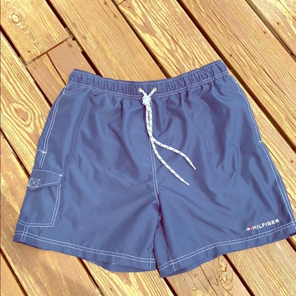 Hilfiger Men’s Dark Blue Swim Trunks